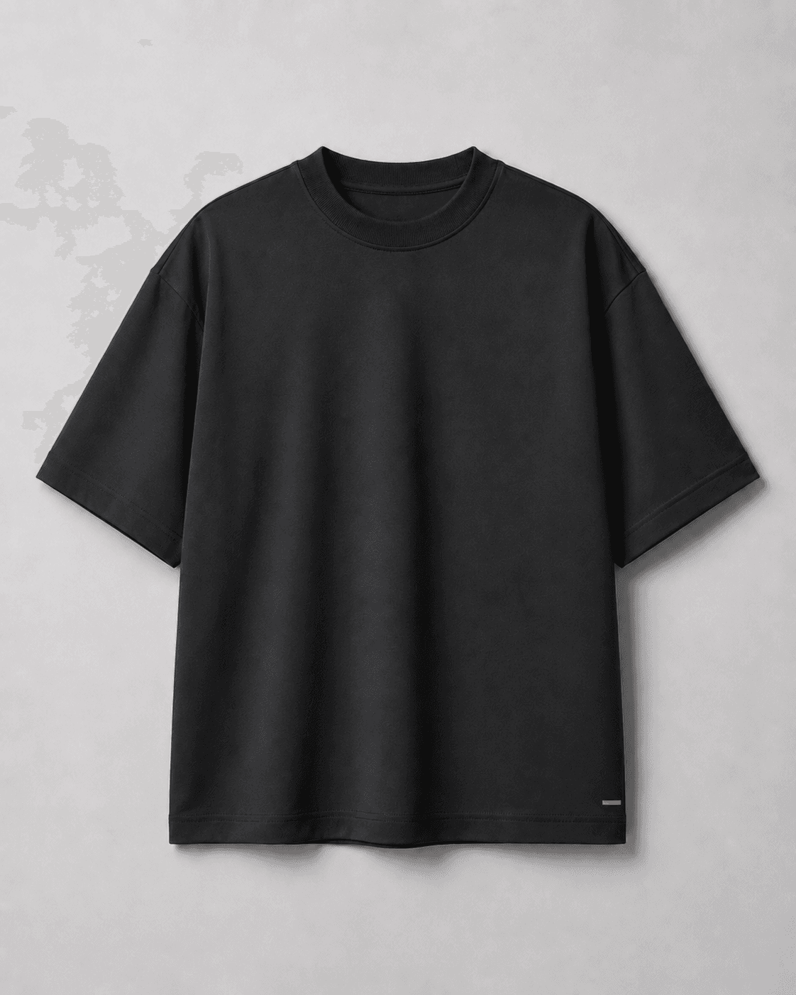 FORM_01 oversized technical tee in BLACK_01